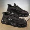 Autumn Men's Shoes New Breathable Labor Insurance Shoes Men's Trend Versatile Platform Tooling Shoes Casual Sports Board Shoes Trendy Shoes
