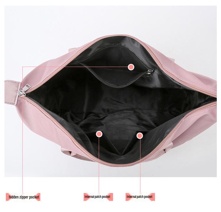 Bolsa de Ginástica Grande Capacidade Feminina: Bolsa de Mão da Moda para Viagens Curtas e de Negócios, Ideal para Esportes ao Ar Livre e Yoga.