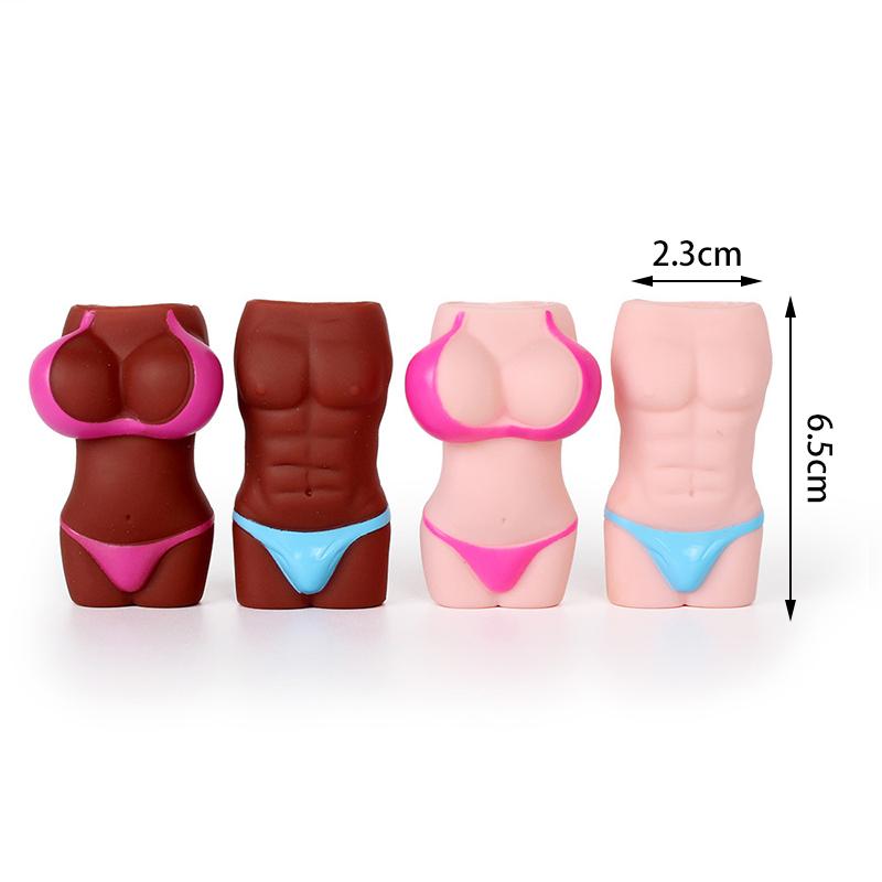 1PC Lovers Gifts Lighter Case Waterproof Silicone Lighter Protective Creative Sexy Body Couple