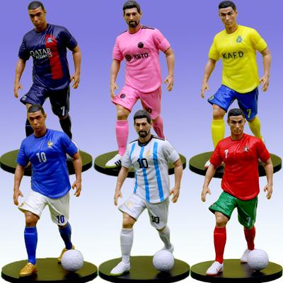 Fußballstar Modellpuppen Cartoon Niedliche Actionfigur Auto Zubehör Fußballfans Geschenke 1-5 Stück/Set