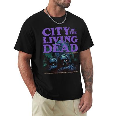 City of the Living Dead Lucio Fulci Giallo TShirt Funny Tshirts Luxury Man Fruit of the Loom Mens T Shirts