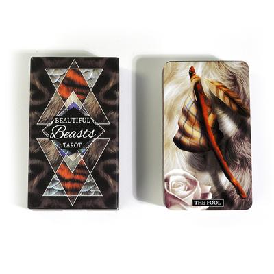 Piękne Bestie Karty Tarota 78 Talii Oracle English Visions Divination Edition Borad Granie w Gry