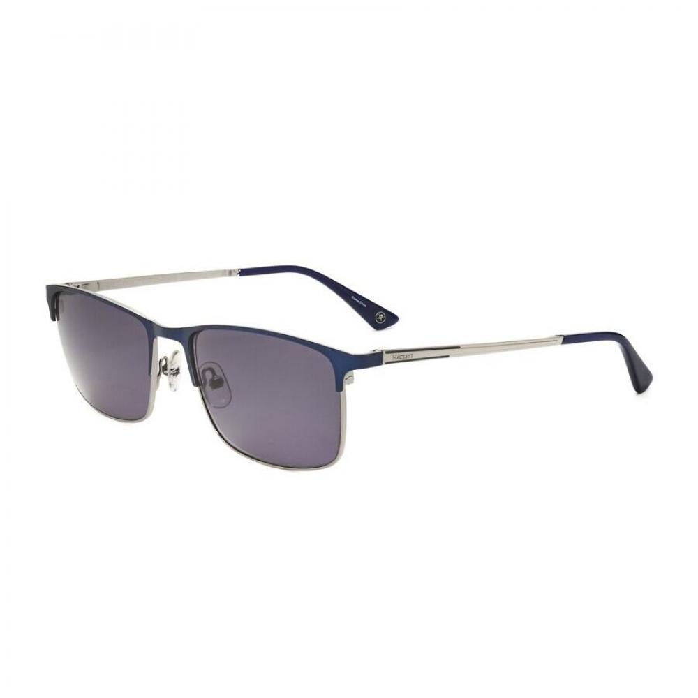 Herren Blaue Rechteckige Sonnenbrille hekS1234 1