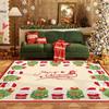 Christmas Snowman Christmas Tree Pattern Carpet Living Room Bedroom Holiday Decoration Carpet Home Decoration