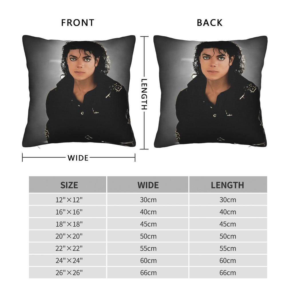 Singer M-Michael Jackson Dangerous Pillowcase Printing Fabric Cushion Cover Decorative Pillow Case Cover Sofa 40*40Cm
