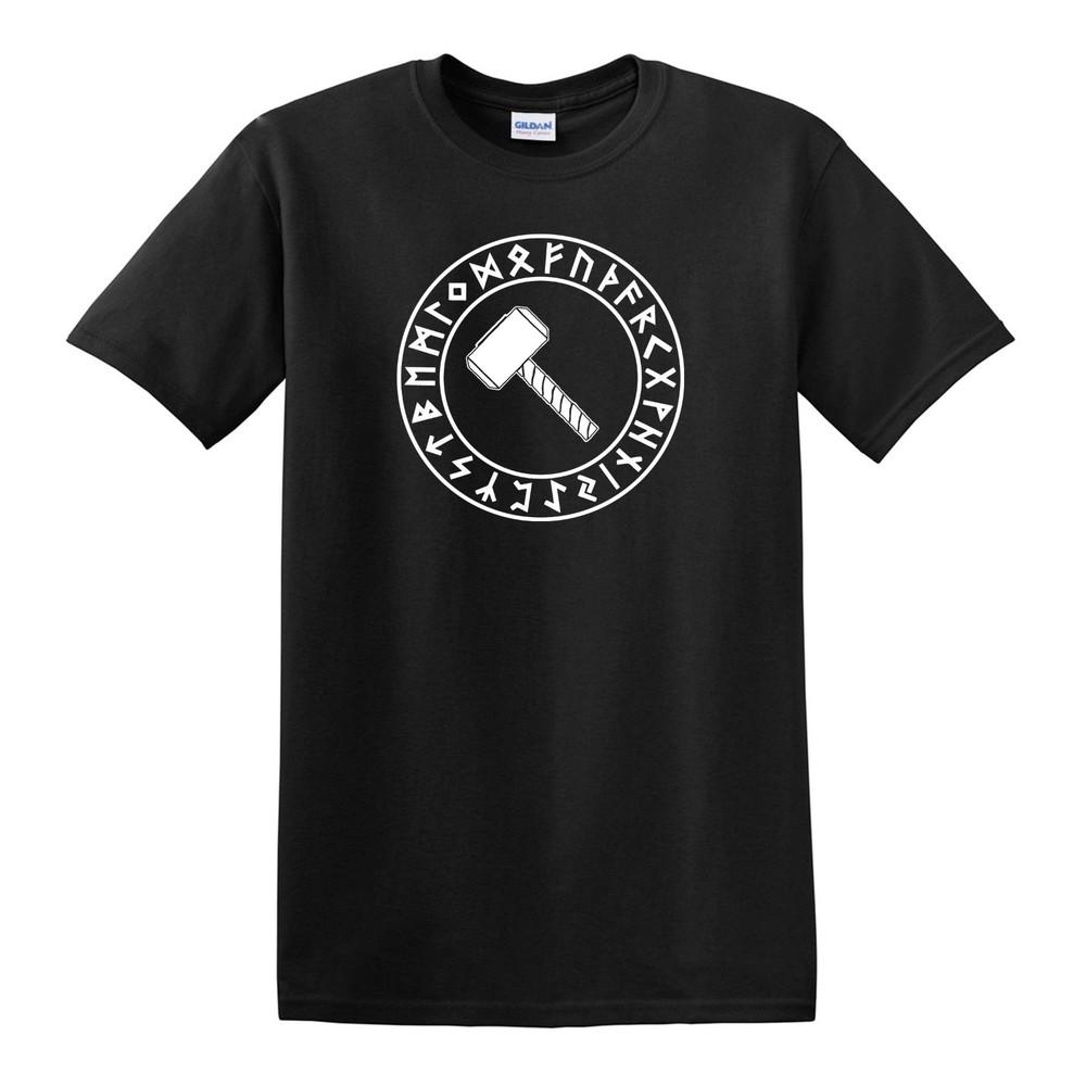 THOR'S HAMMER Rune T-SHIRT - S to 6XL - Norse Odin Viking Ragnarok Thor Valhalla