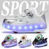 New Roller Skates with Lights Detachable Multi-functional Wheel Shoes Student Street Roller Skates Sports Shoes