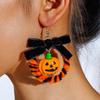 Halloween Pumpkin Earrings Scary Funny Sweet Cool Holiday Atmosphere Diablo Earrings