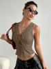 Women's Summer New Lace Up Slim Fit Top