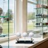 Espositore per palline da golf in acrilico con erba sintetica, supporto per palline da golf, espositore con tee e base, vetrina da collezione, contenitore per palline da golf per scrivania, tavolo