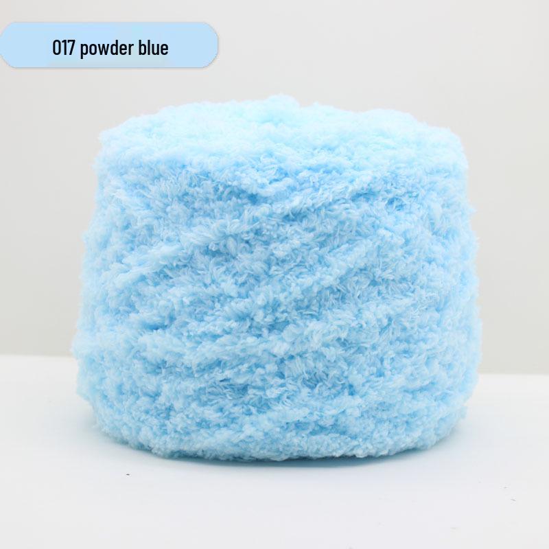 Medium-Thick Three-Strand Coral Velvet Ice Silk Plush Yarn for Hand-Knitted Baby Scarves & Vests