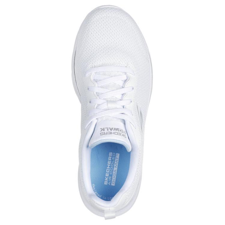 Skechers Go Walk 7 Comfortable Lightweight Versatile Low-Top Casual Shoes Women Sneakers White 125207-WHT