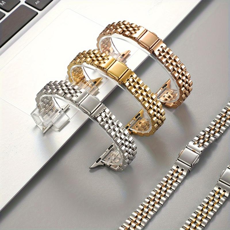 Two-tone Stainless Steel Bracelet For Apple Watch 38/40/41/42/44/45/46/49mm Series 1-10 & SE Metal Wristband for IWatch Series