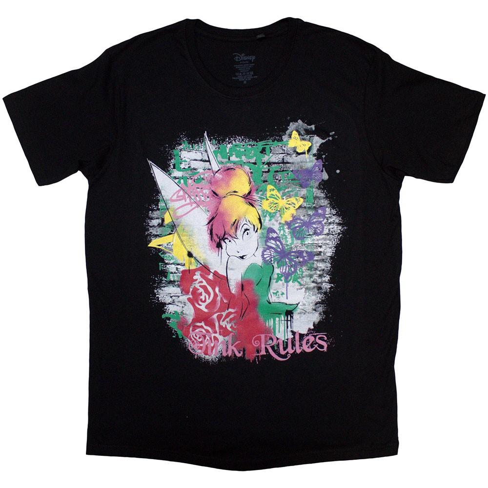 Disney Tinker Bell Tink Rules T-Shirt Black New S