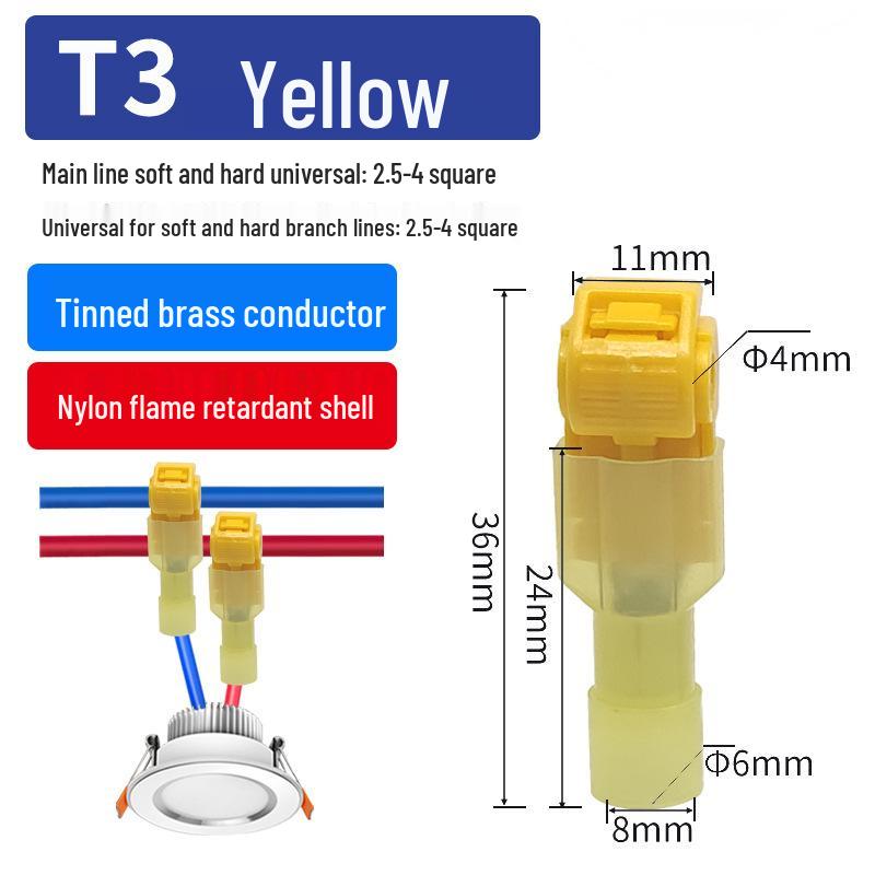 T-Type Quick Wiring Terminal and Clip Connector Set
