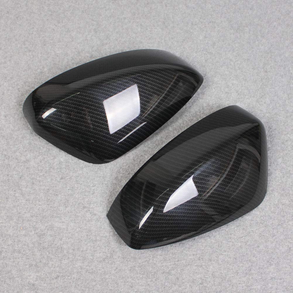 RUIQ Exterior Door Mirror Covers and Garnishes for the New Mazda KG Series Carbon Fiber CX-8 (Black Finish)