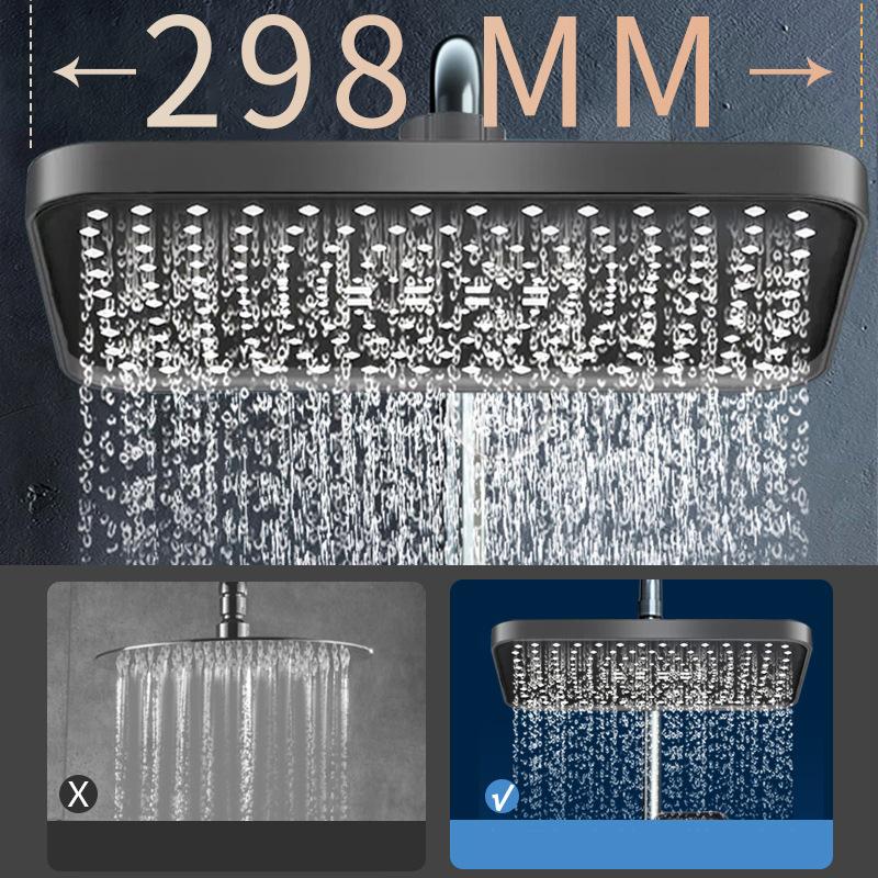 New 14 Inch High-pressure Top Spray Flower Spray 360 ° Rotating Water-saving High Flow Pressurized Shower Head