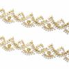 Dentelle Perles d'Ongles Dorées 5 yards Bande de Perles de Verre Collier Ceinture de Taille Accessoire pour Cheveux