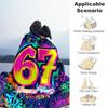 1PC Custom Name Colorful Graffiti Art Flannel Blanket Versatile,all-season Throw Suitable for the Living Room,bedroom,camping,travel,and Gift