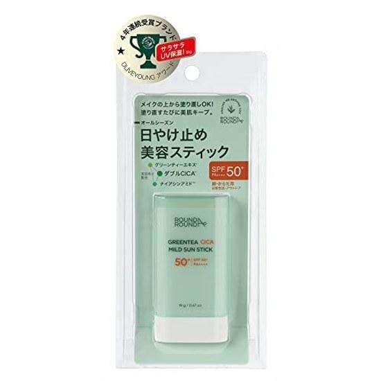 ROUND AROUND Green Tea CICA Mild Stick SPF50+ PA++++