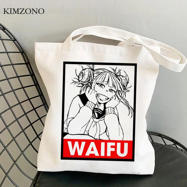 My Hero Academia Shopping Bag Reusable Shopper Bolsa Bolsas De Tela Shopper Tote Bag Shoping String Sac Cabas Grab