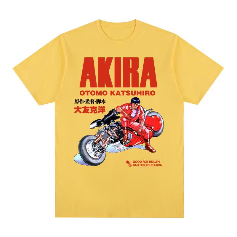 Men's & Women's New Vintage T‑Shirt with Akira 1989 Japanese Anime Movie Harajuku Casual Graphic Print Women And Men T-shirt
