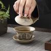 Kung-Fu-Teeset, ein komplettes Set aus grobkeramischer chinesischer High-End-Keramik-Drachenei-Teekanne, Geschenke für Geschäftsveranstaltungen