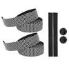Mountain Bike Handlebar Wrap Bicycle AntiSlip Bar Grip Tape with 2Pcs Bar Plugs(White )