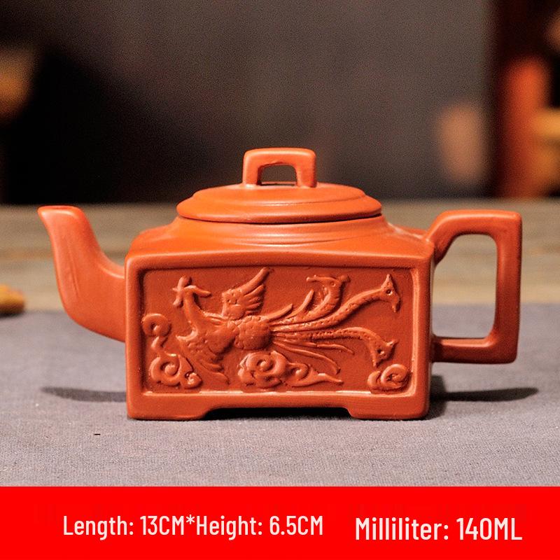 Purple Clay Zhu Ni Ceramic Kung Fu Teapot with Filter - Small Household Tea Maker Set