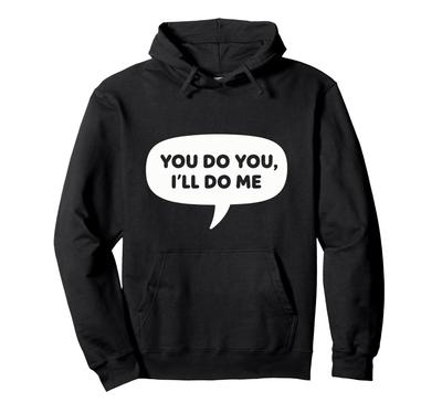 Du machst dein Ding Minimal Sprechblase Alltagsdesign Hoodie
