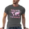 Female World Traveler Tshirt Simple Casual Short Sleeve Tee
