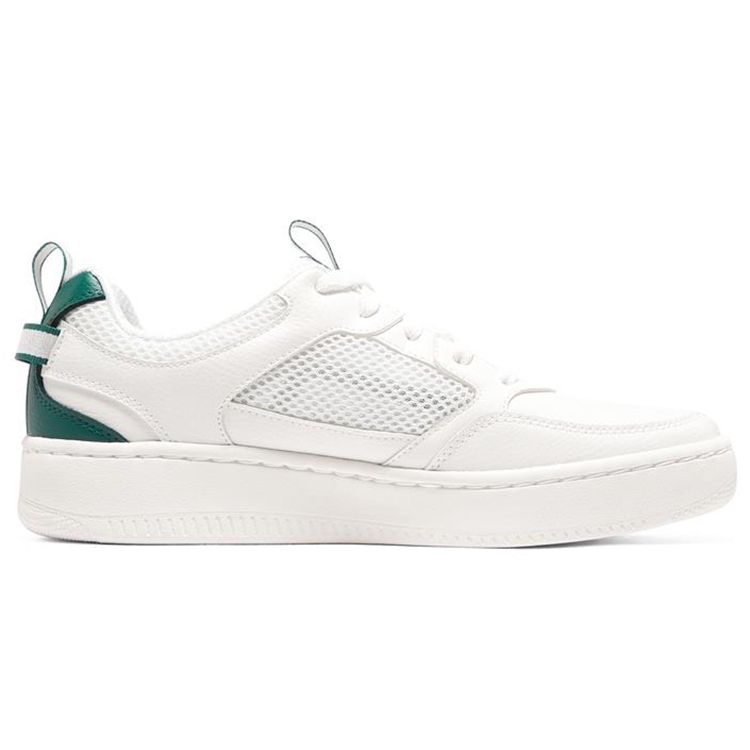 Skechers Sport Court 92 Fabric Leather Lace-Up Fashion Low-Top Sneakers Men Sneakers White Green 894142-NTGR