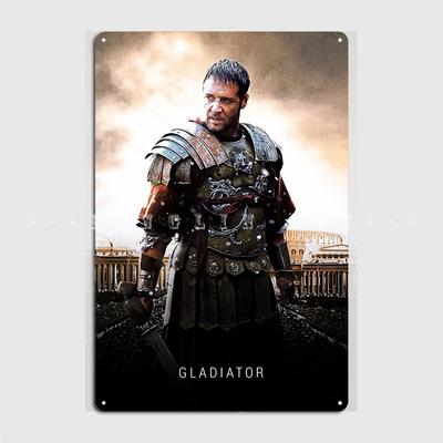 Gladiator Metallschild Poster Club Party Club Bar Design Teller Blechschild Poster