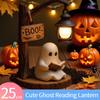 Ghost Reading Book Lamp Resin Halloween Ghost Night Light Halloween Ghost Reading Lamp Glowing Halloween Ghost Decorations