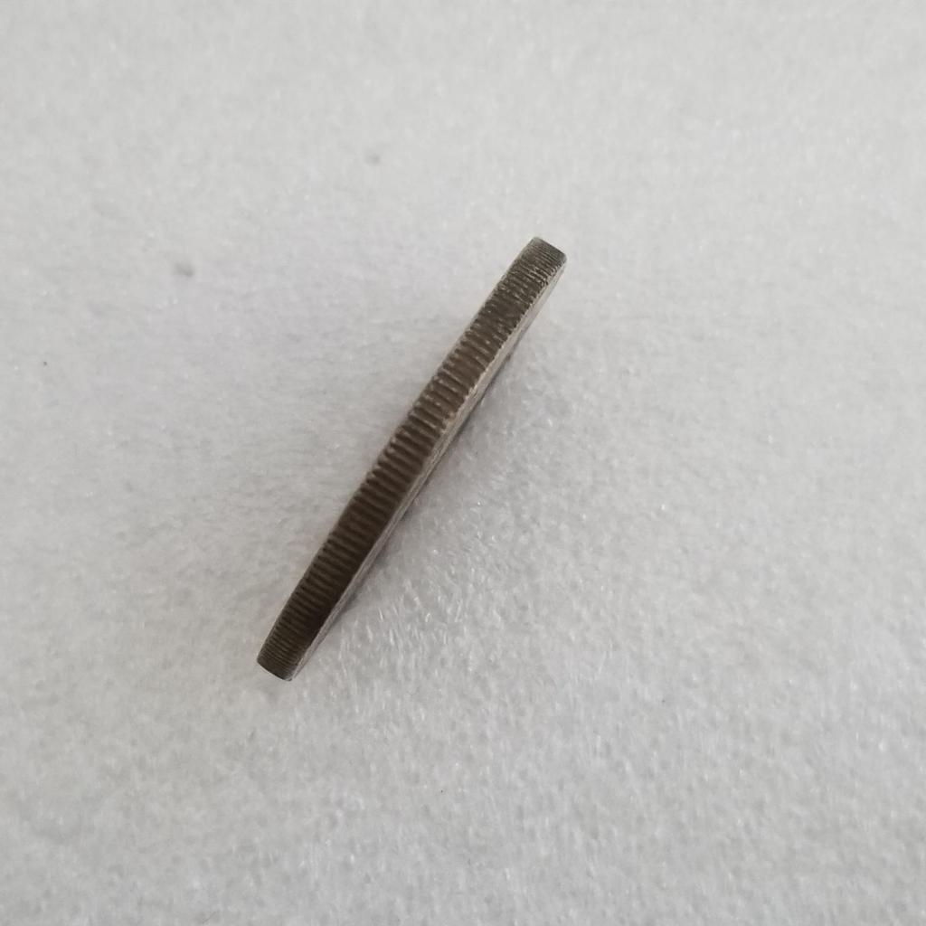 Antikes 1845er Messing-Handwerk versilbert: Alte Silberdollar-Sammlung