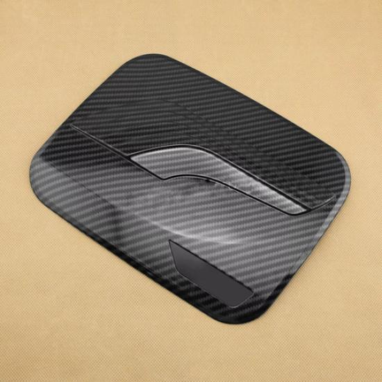 Carbon Fiber Car Fuel Tank Cap Gas Cover Trim Decor For Toyota RAV4 -2024