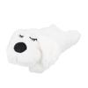 Heartbeat Puppy Toys Interactive Stuffed Animal Heartbeat Plush Toy for Pet Behavioral Sleep Calming Aid White