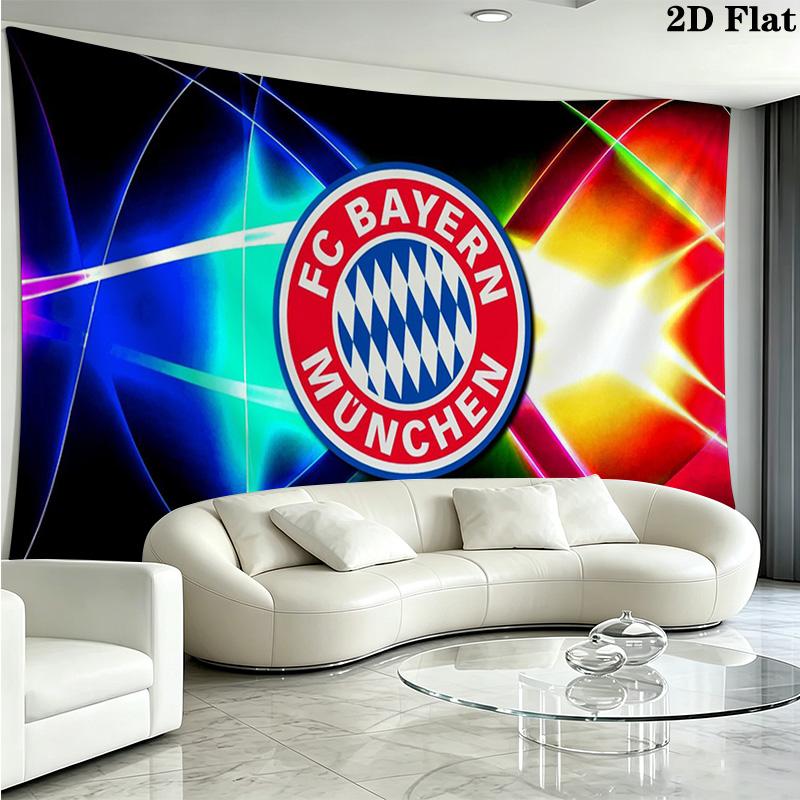 FC Bayern Munich Wall Tapestry Aesthetic Wall Hanging Printed Fabric Blanket Decorative Tapestries for Bedroom Living Room Home Decor