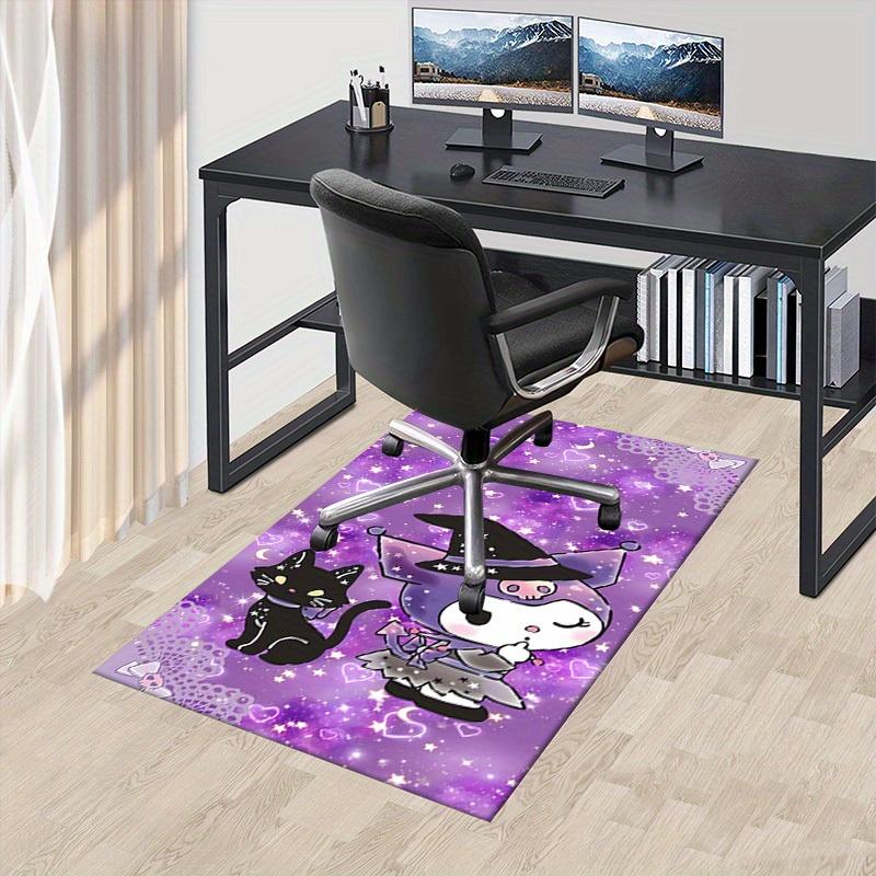 

1pc Sanrio Kulomi Soft Printed Area Rug, Office Carpet, Under Chair Protector Blanket for Bathroom, Living Room, Bedroom, Laun 75x90cm