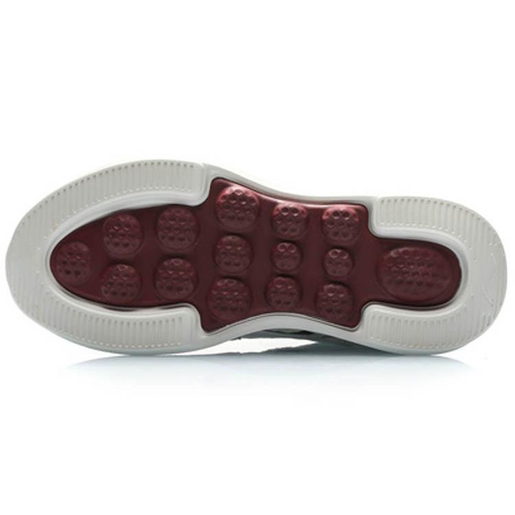 Li Ning Cushioning Slip Resistant Abrasion Resistant Low top Sports Casual Shoes Men's White Black AREP017-2