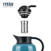 Tyeso Pumpkin-Shaped Thermos Steel Insulated Tea Infuser Hot Cold Water Bottle Large Capacity Removable Infuser 304 Stainless