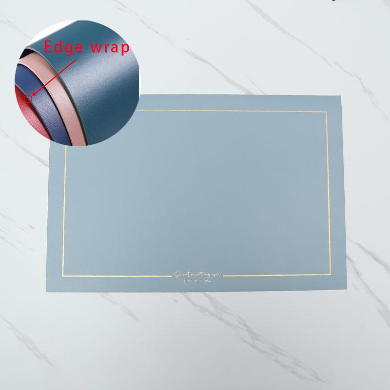 Rectangular Leather Placemats Table Mat Oil-Water-Proof And Heat-Insulating Household Table Coasters Kitchen Device Sets