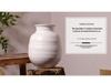 Pure White Decorative Vase for Living Room or Entryway - Perfect for Tabletop Flower Arrangements
