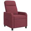 Recliner Chair Wine Red Fabric