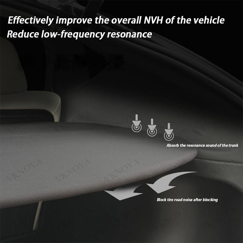 For Tesla Model Y Juniper 2025 Rear Trunk Cargo Cover Privacy Security Shield Luggage Shade Anti-Peeping Car Interior Accessorie