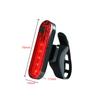 Luz trasera para bicicleta, recargable por USB, LED rojo brillante, compatible con cualquier bicicleta o casco, fácil de instalar para mayor seguridad en el ciclismo.
