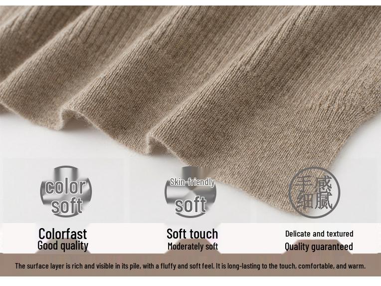 100% Pure Cashmere Knitted Shawl: All-Season Versatile Scarf & Cape