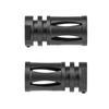 Ryohin Buhin 14mm Reverse Thread Compatible M16A1 Birdcage Flash Hider Replica, 6 Ports, Aluminum Alloy, Black