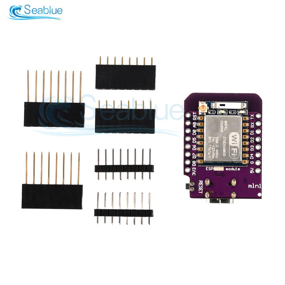D1 MINI ESP8266 WIFI Development Board ESP-07 ESP-07S CH340C WIFI Development Board TYPE-C USB Interface 3.3V With Pins