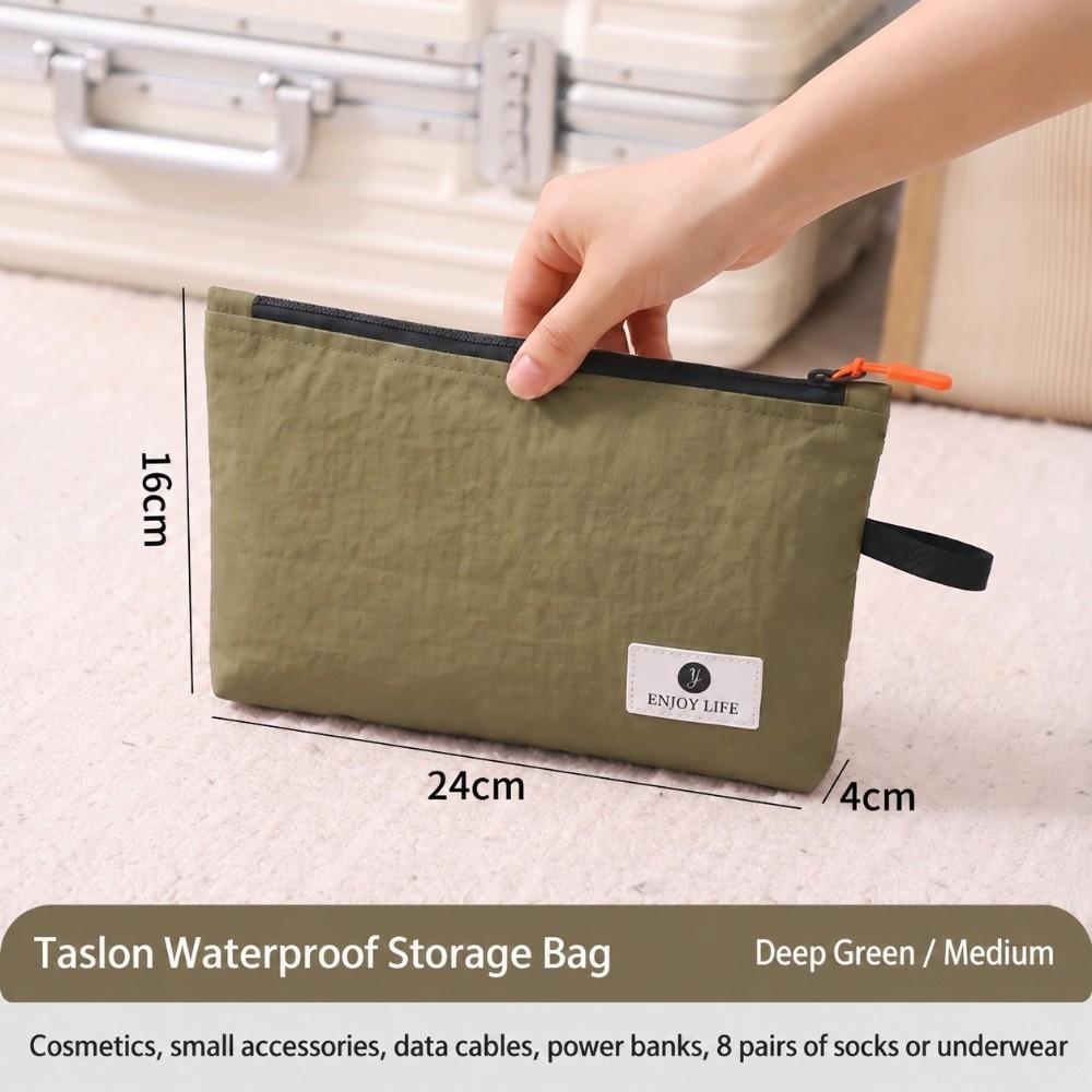 Waterproof Cosmetic Pouch Zipper Closure Underwear Storage Bag Business Trip Luggage Storage